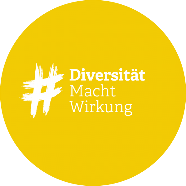 Logo der Aktion „DiversitätMachtWirkung – Schritt für Schritt zu mehr Diversität“ der Initiative #VertrauenMachtWirkung