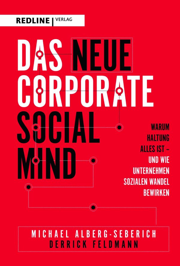 Titelbild des Buches „Das neue Corporate Social Mind“ von Derrick Feldmann und Michael Alberg-Seberich. Foto: Redline Verlag